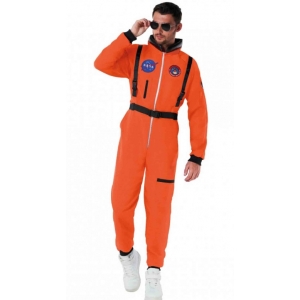 Orange Astronaut Suit Costume - Mens Space Costumes Alien Costumes